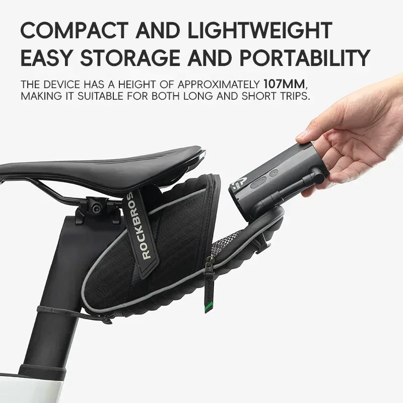 ROCKBROS мини-насос 150psi портативный электрический воздушный насос для езды на