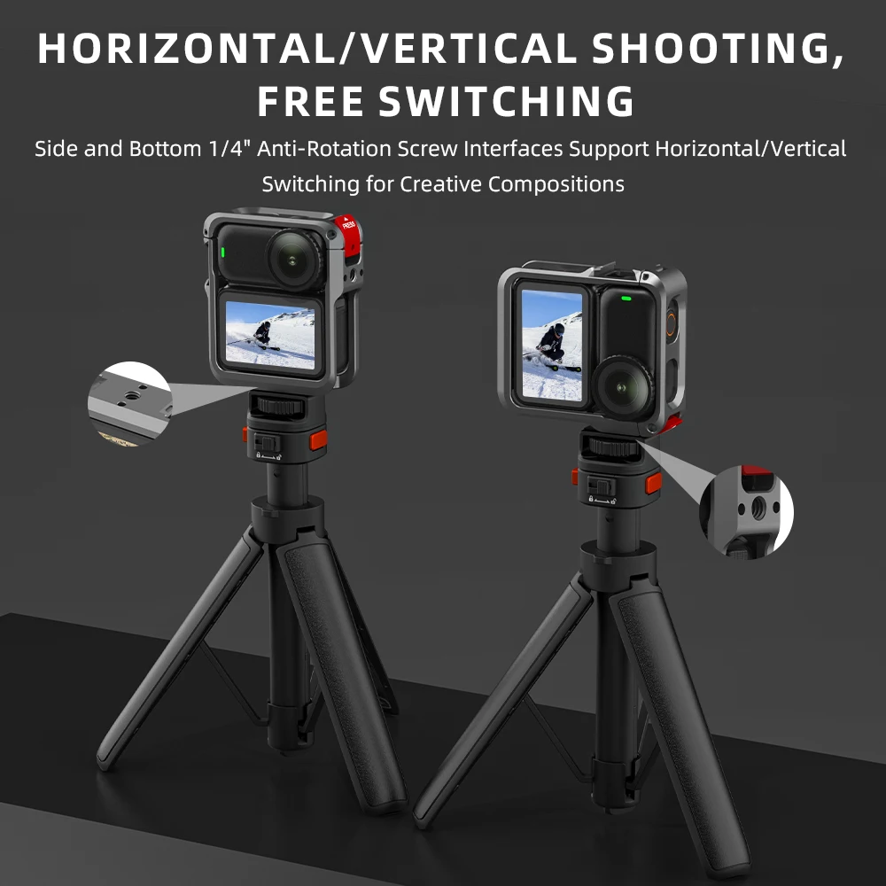 Фото Металлическая клетка Flymile для камеры DJI Osmo Nano, защитная рамка, корпус из алюминиевого сплава, аксессуары для камеры №5