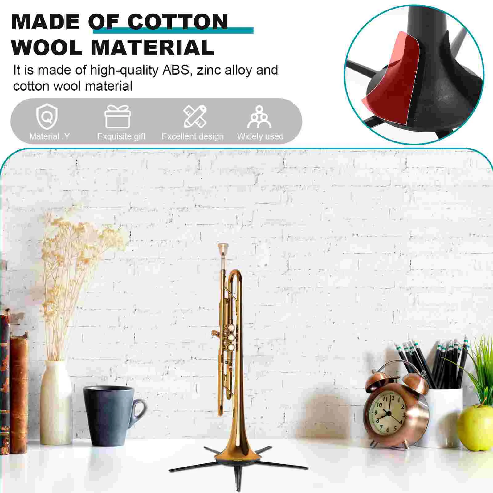 Маленькая складная подставка практичная труба простой держатель Flugelhorn съемная