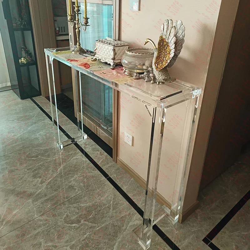 Прозрачные акриловые консоли для столов в скандинавском стиле роскошная