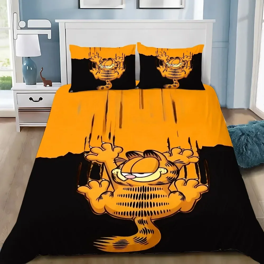 Комплект постельного белья с цифровой печатью G-Garfields, изысканный 3D-дизайн, пододеяльник с изображением кошачьей семьи, одеяло, подарок для девочек и мальчиков (art.: 3920d8d16f150) - 3920d8d16f150