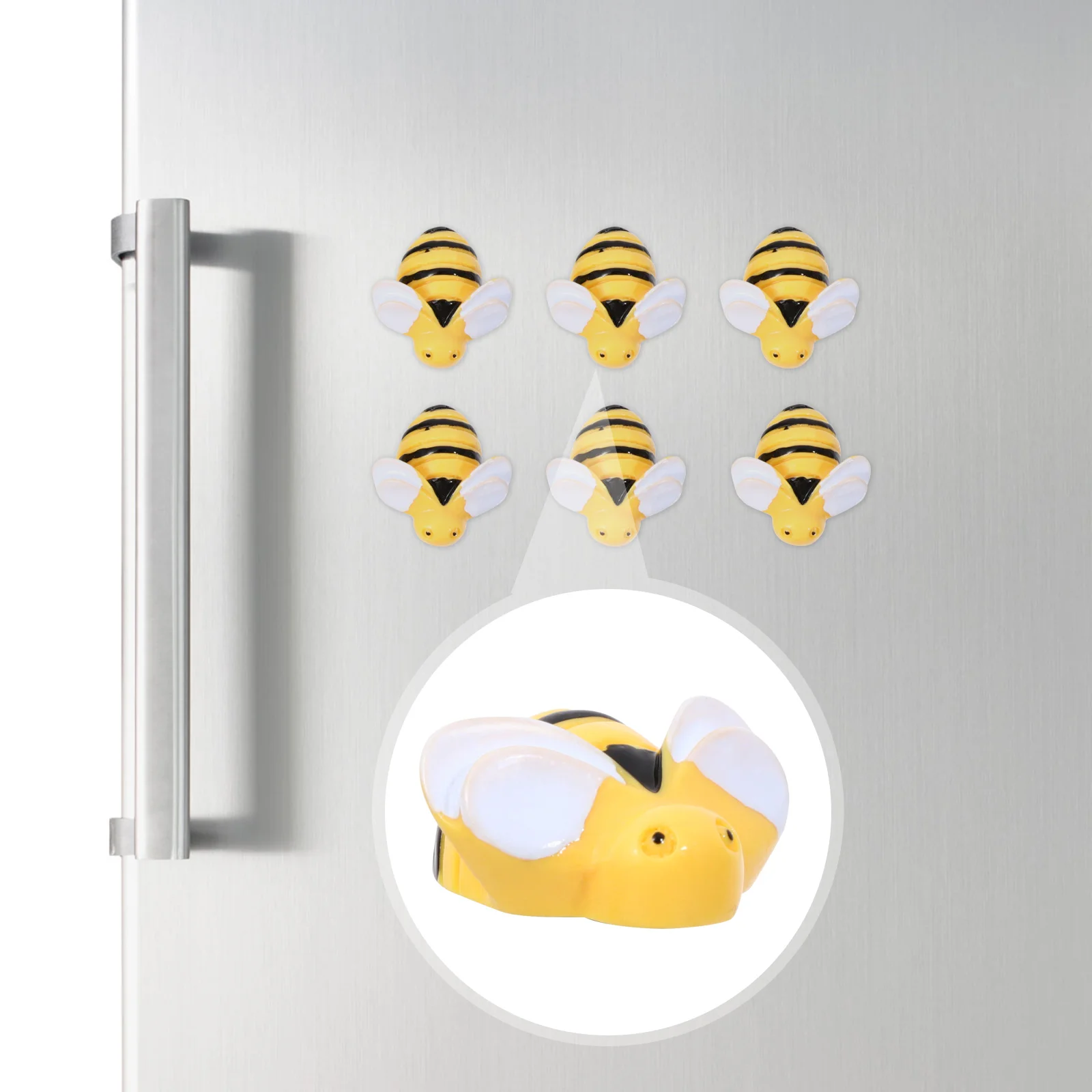 

20 Pcs Decorative Map Magnet Home Decoration Whiteboard Magnet Bees Refrigerator Sticker Automotive Stickers