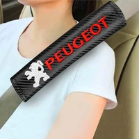 2pcs universal car seatbelt shoulder pad strap protector buffer cushion for peugeot 107 108 206 207 308 interior accessories
