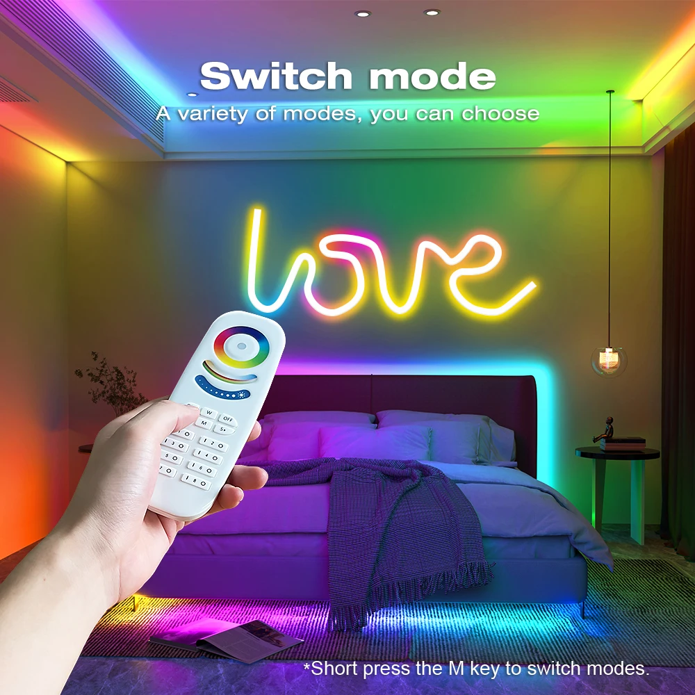 Фото DIY Smart Zigbee RF RGB контроллер диммер беспроводной пульт дистанционного управления постоянного тока 5/12/24 В для WS2811 WS2812 светодиодная лента Alexa Magic Dynamic Home №3