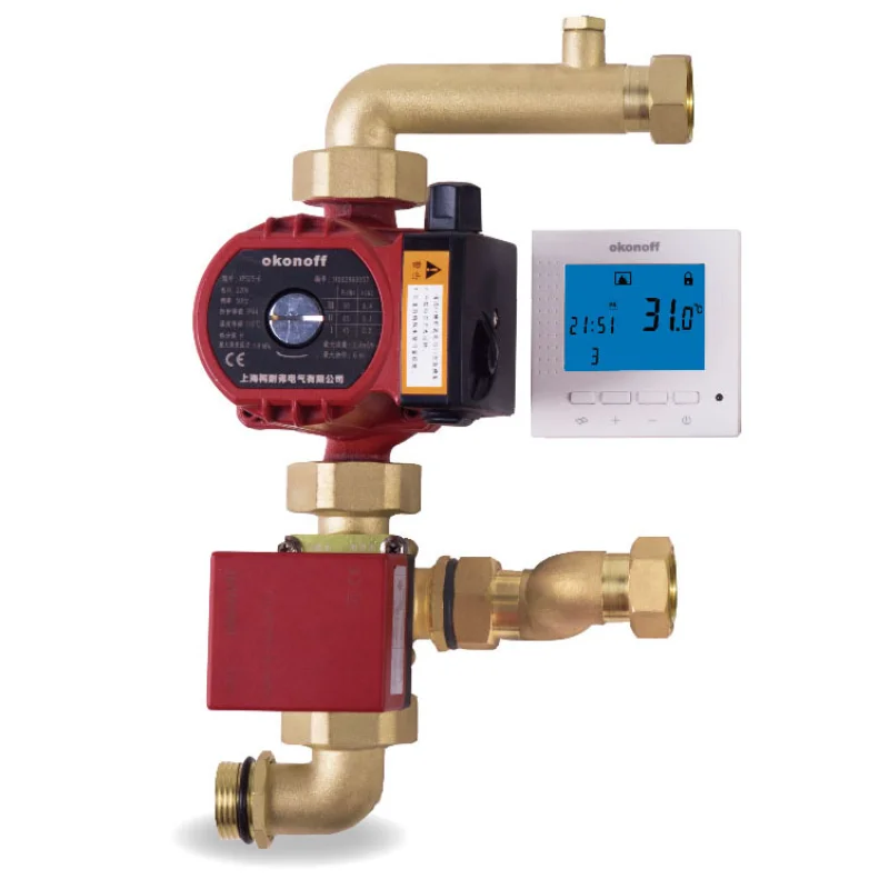 

underfloor heating manifold control center water mixing control valve