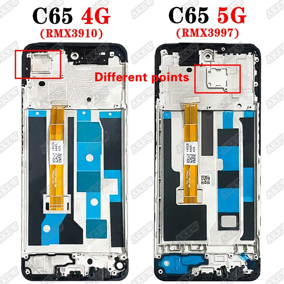 Фото 6,67 ''для Oppo Realme C65 4G RMX3910 ЖК-дисплей Realme C65 5G RMX3997 сенсорный экран C65 дигитайзер в сборе запасные части №3