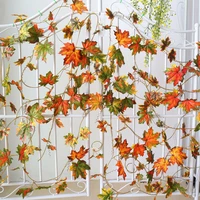 8 8 inch artificial hanging plant vine autumn fall maple leave garland flower wall wedding home decoration
