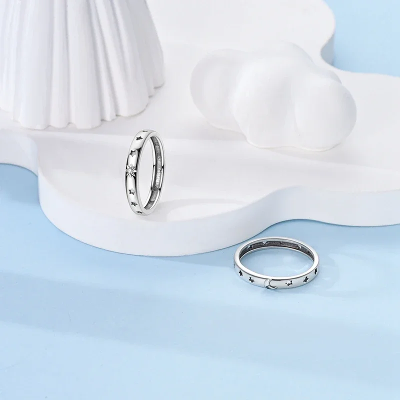 Оригинальное кольцо из стерлингового серебра 925 пробы сверкающее загадочное