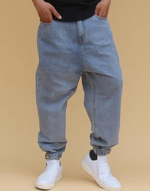 Men's Harlan Jeans Street Loose Jeans  Male Skateboard Pants Drawstring Pants