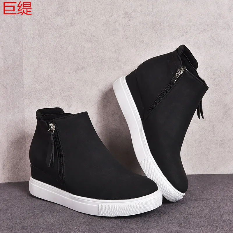 41 42 43 Plus Big Over Large Size  Wedge Shoes Foreign Trade Women's Single Shoes Slope Women's Shoes