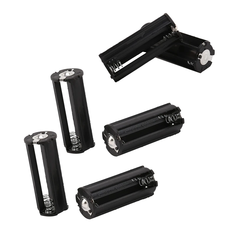 

6Pcs Black Battery Holder For 3 X 1.5V AAA Batteries Flashlight Torch