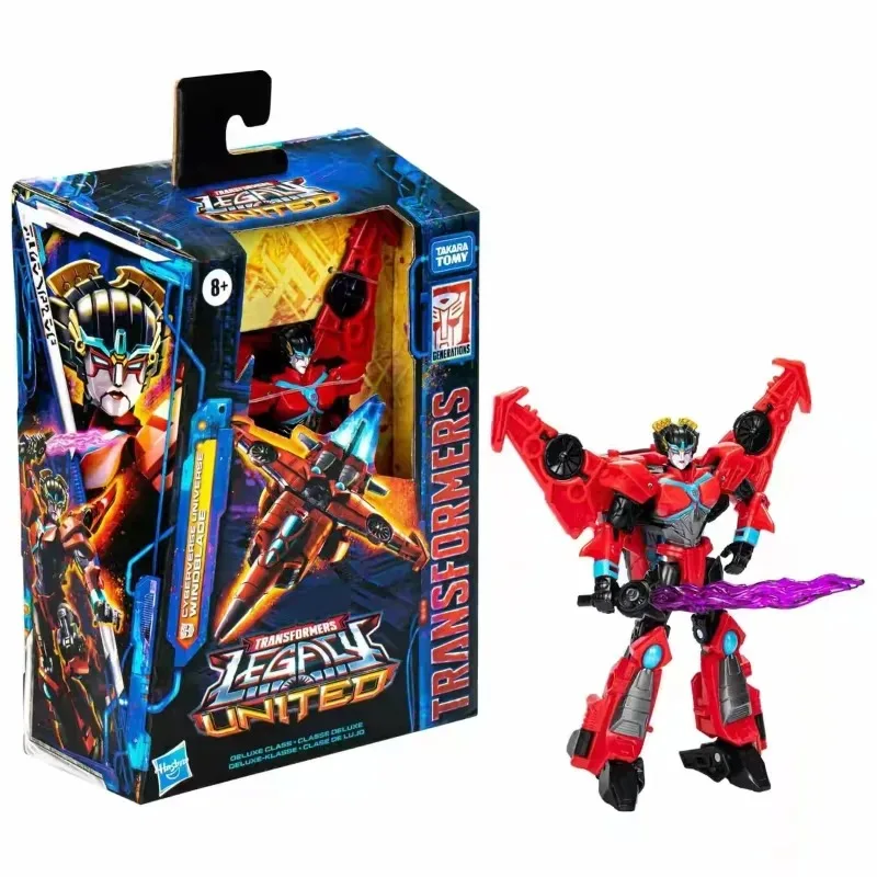 Фото Новые игрушки Hasbro Transformers Legacy United Deluxe Windblade, аниме-модели, фигурки роботов, коллекционные игрушки, подарки для хобби №3