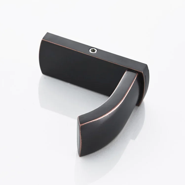 Черный простой крючок для халата настенные аксессуары ванной комнаты вешалка