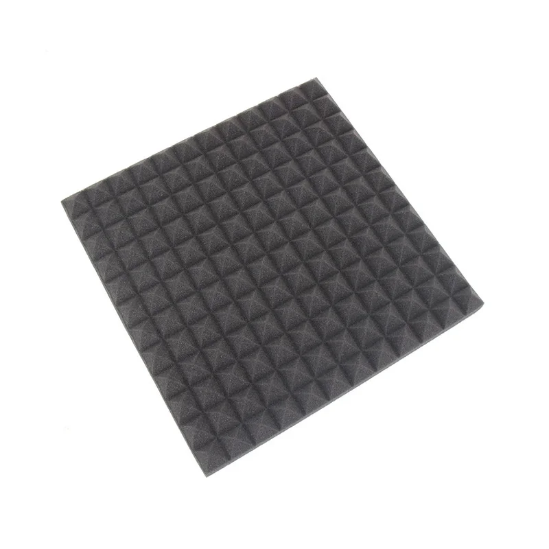

Sponge Sound Absorption Treatment Panel Sound Insulation Treatment Studio Acoustic Foam Panels 300x300x25mm Black Pyramid