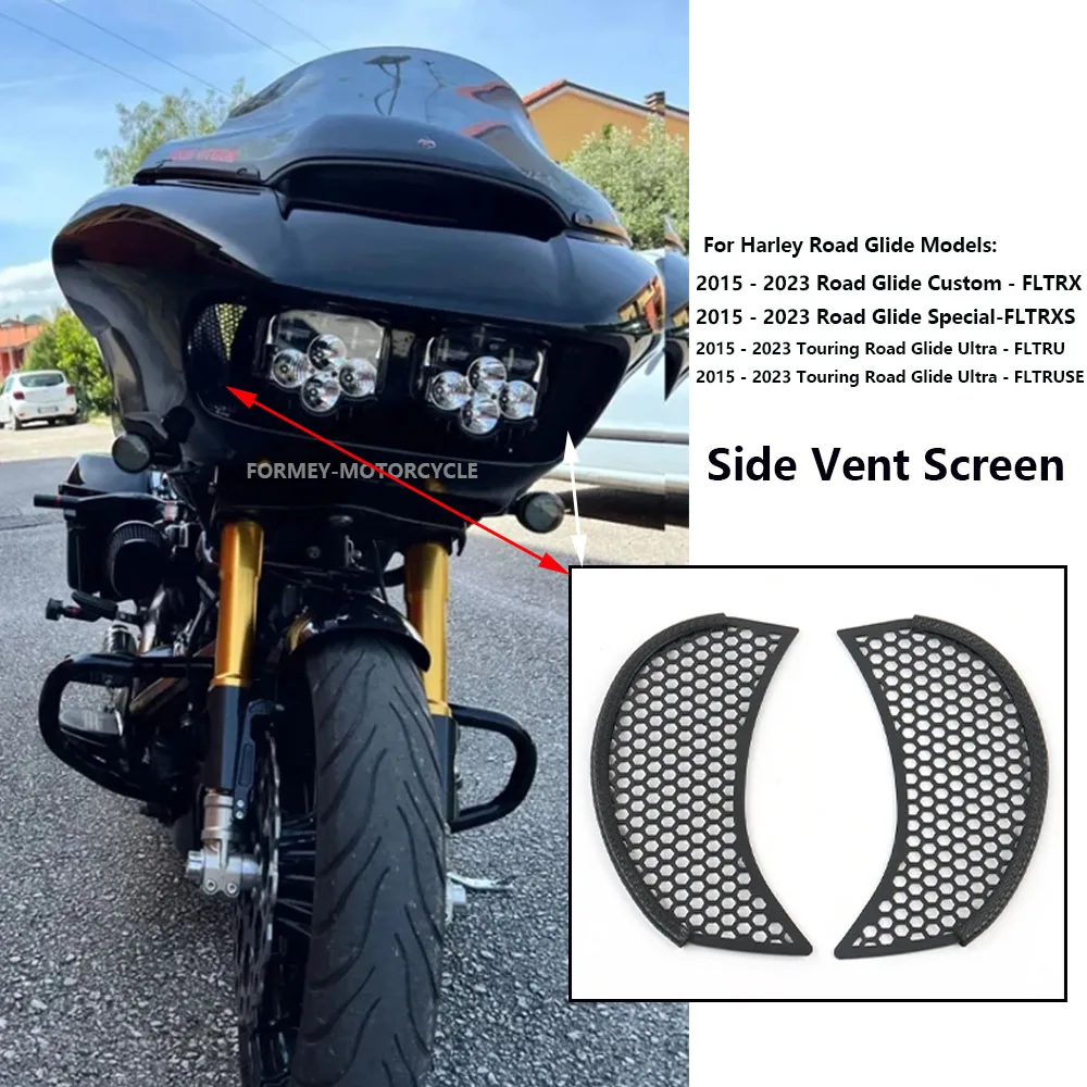 Новые аксессуары для мотоциклов черный алюминиевый вентиляционный экран крышка