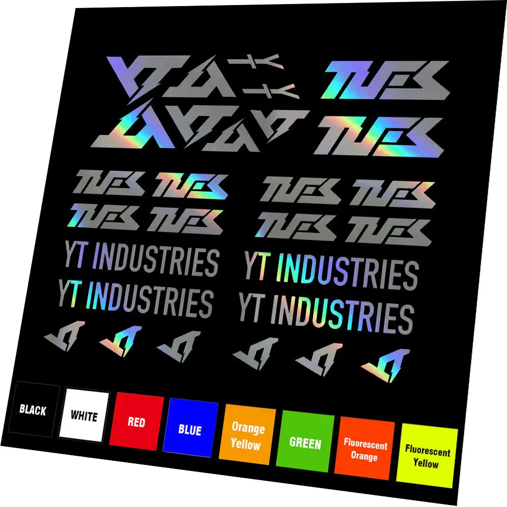 

Для YT Industries TUES виниловые вырезанные наклейки, наклейки на раму велосипеда, комплект замены MTB BMX