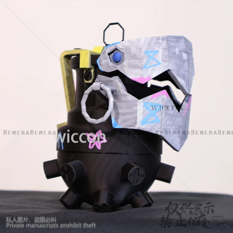 Аниме Arcane Косплей Jinx Костюм Chomper Акула Оружие Брелок Реквизит Для Хэллоуина