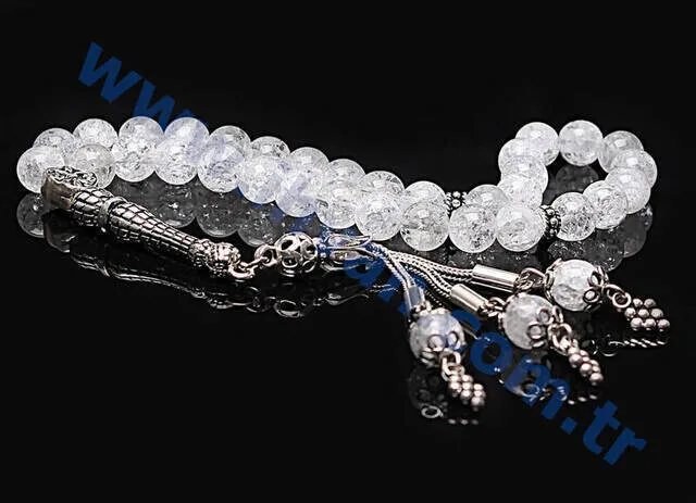 IQRAH Rock crystal Rosary (925 STERLING SILVER)