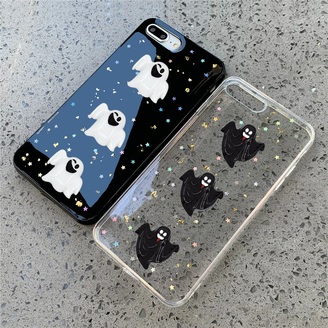Чехол для телефона с забавными мультяшными призраками iPhone 11 12 13 Mini Pro X XS Max XR 6 6S 7 8