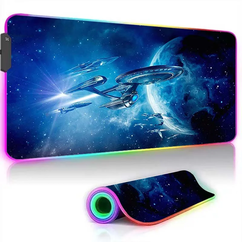 RGB Computer Large Anime Xxl Mouse Pad Gaming Accessories Star Treks Desk Mat Gamer Cabinet Keyboard Mousepad Mats Pc Carpet