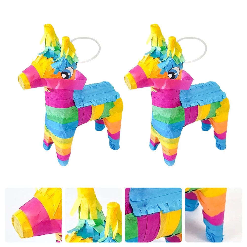 

Pinata Partymexican Toy Mini Pinatas Fiesta Decor Birthday Decorations Toyssupplies Candycolorful Paper Rainbow Miniaturefavors