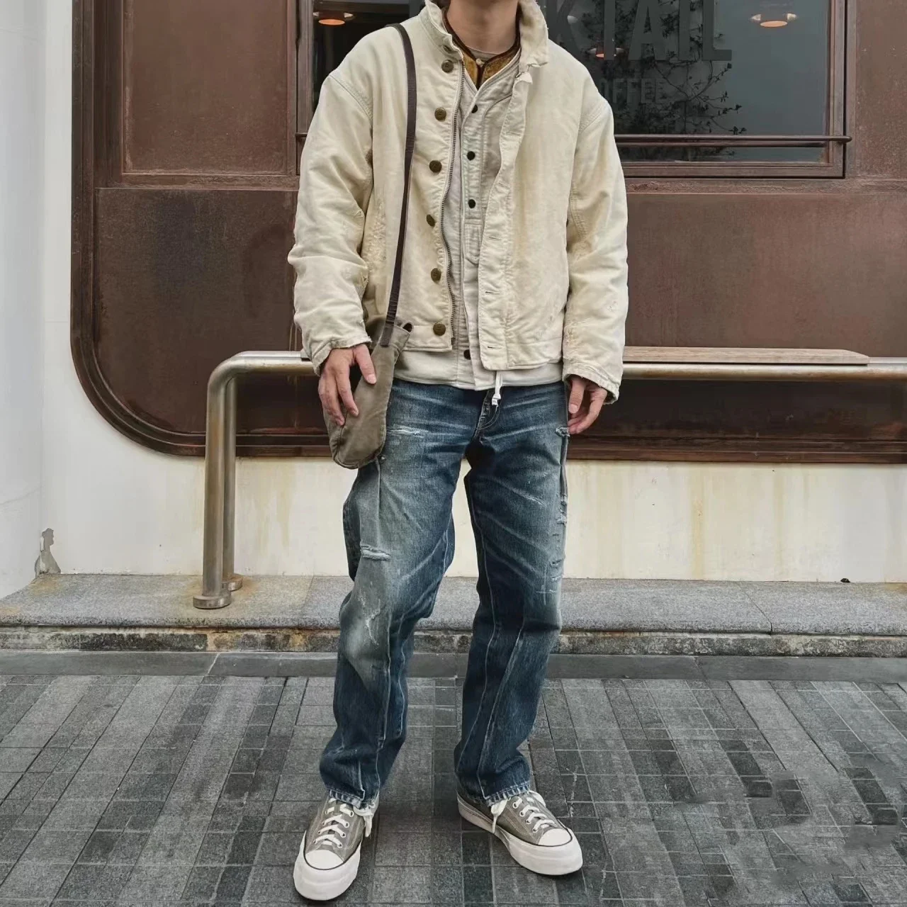 Фото БРЮКИ VISVIM JOURNEYMAN 2025 Джинсы разрушения 22SS 2-го поколения №2