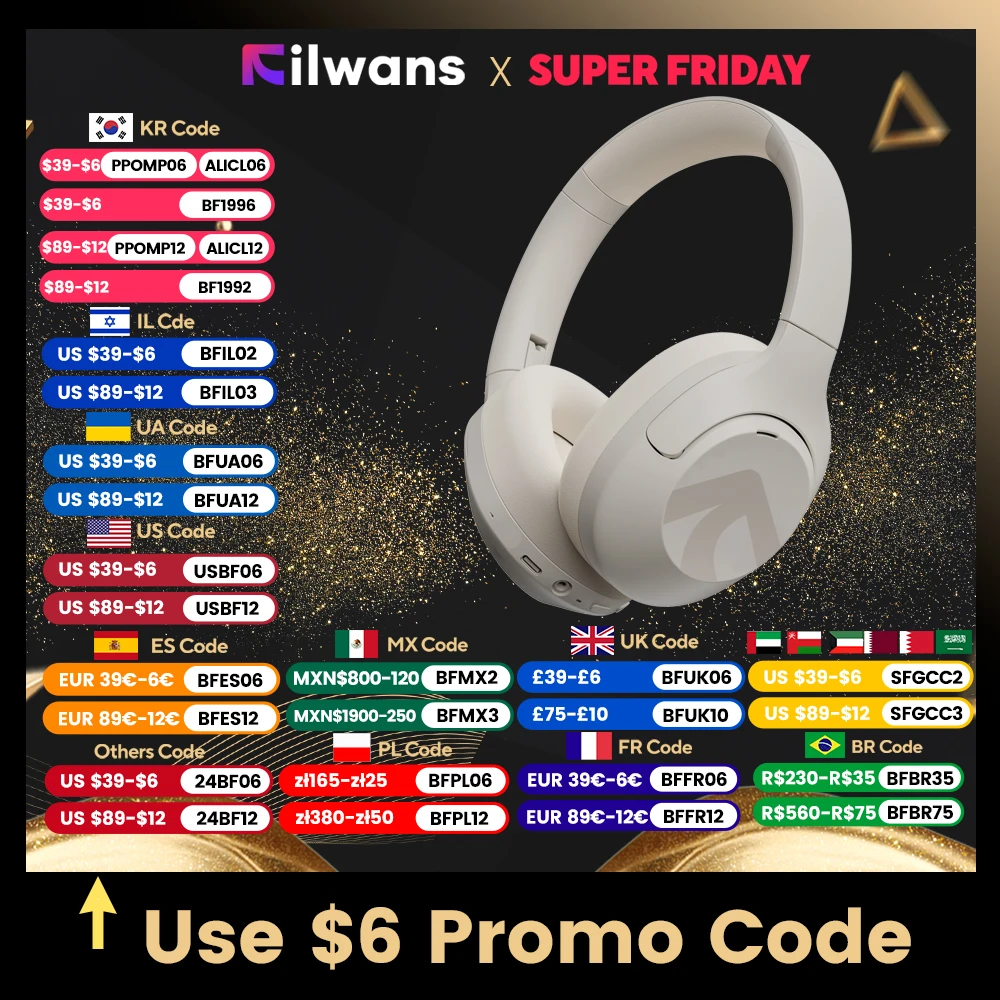 Беспроводные наушники Filwans H Zero pro-50 дБ ANC Hi-Res AUDIO