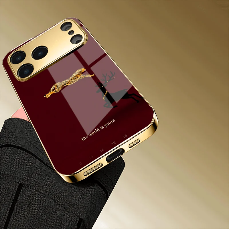 Фото Чехол для телефона Jinbao Black Deer Wine Red для iPhone 17 16 15 14 13 12 11 Pro/Max/Plus в качестве ударопрочной задней крышки. №4