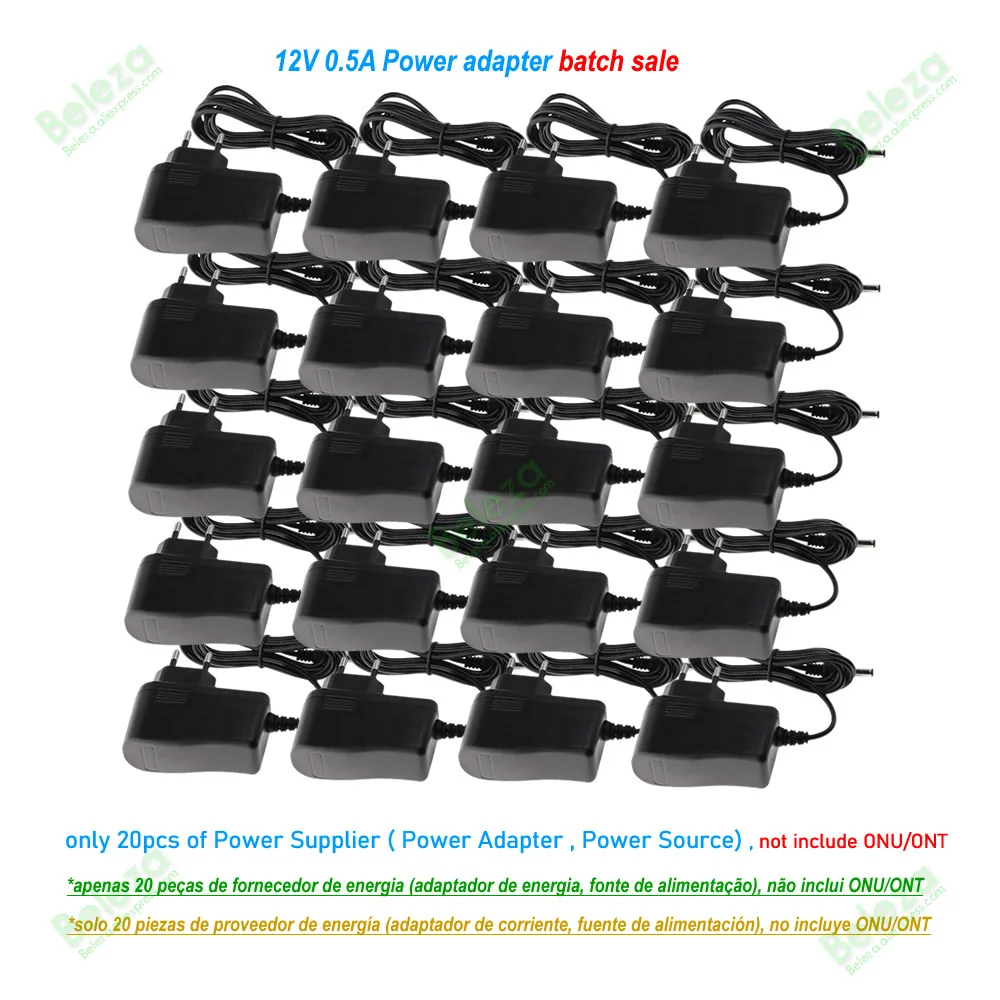 20pcs 100% brand new hg8310 HW ONU E/G/ XPON 1GE ONT Power supply power source Fonte original new 12V 0.5-1A