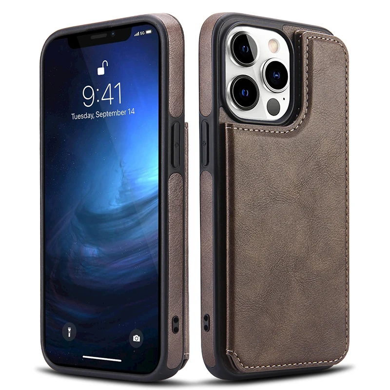 

Luxury Wallet Leather Flip Phone Case For iPhone 13 Pro Max 12 11 Multi Card Holder Business Soft Funda For iPhone 11 12 Pro Max