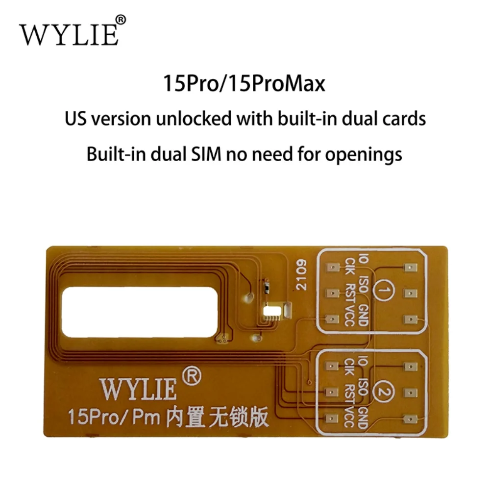 Фото WYLIE US Version Esim to Sim Dual Card Flex Ca ‮ lb ‬ Встроенное решение для интеграции с MEP, поддержка Super Snow IC для iPhone 15 ProMax №4