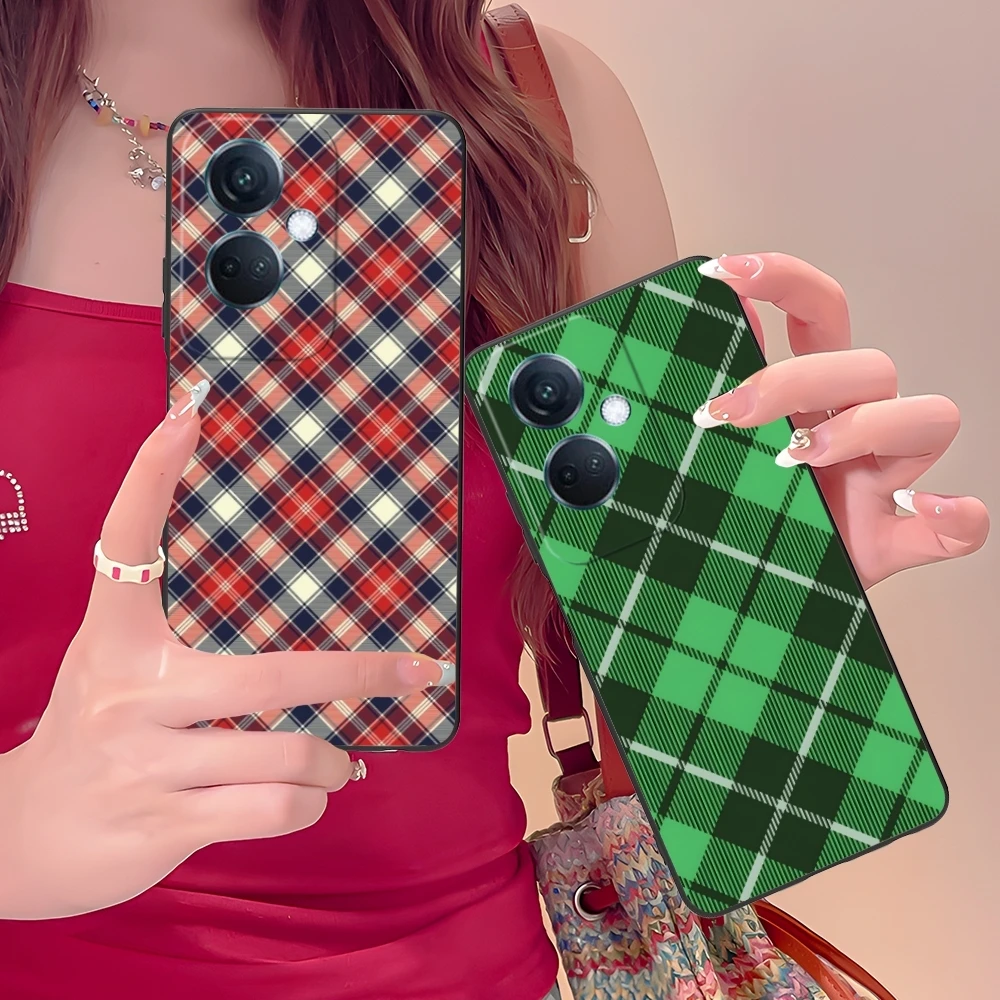 Чехол для мобильного телефона с решетчатой текстурой OPPO Find X5 X3 X2 A93 Reno 8 7 Pro A74 A72 A53