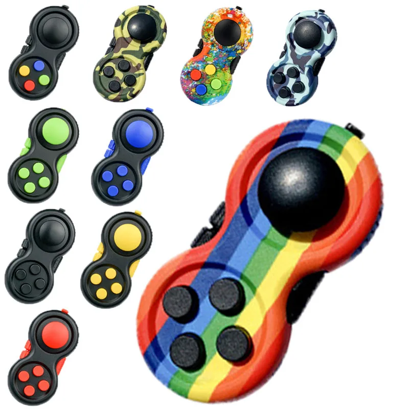 Fidget Pad Controller Anti Stress Adults Finger Toy Child Autism Adhd Anxiety Stress Relief Sensory Toys Games Antistress Toy