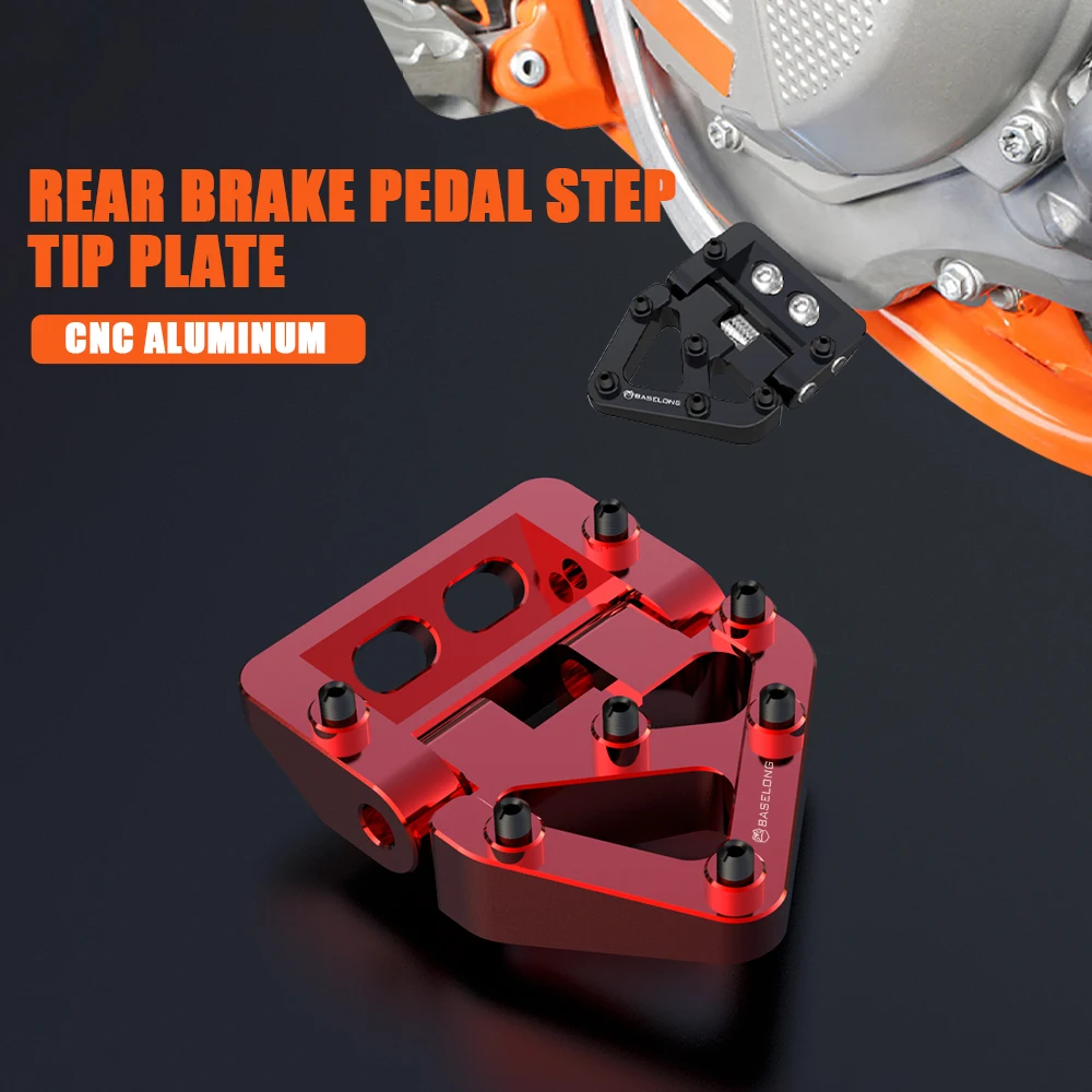 

For Husqvarna 701 ENDURO SUPERMOTO 2016-2022 Folding Rear Brake Pedal Step Tip Plate TE FE 125-501 FC 250 350 450 TC 125 250
