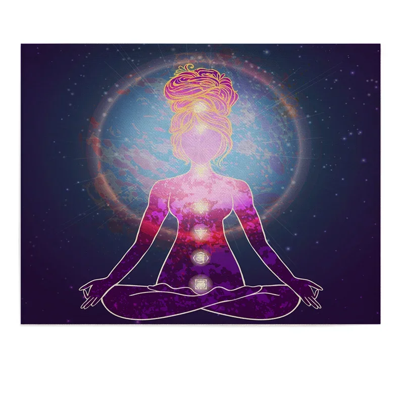 Винтажный Индийский Коврик Для Стола Будды Богемный Льняной Медитации Доска