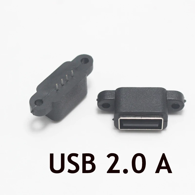 1 шт. водонепроницаемый разъем USB 2 0 для зарядки и передачи данных со встроенным
