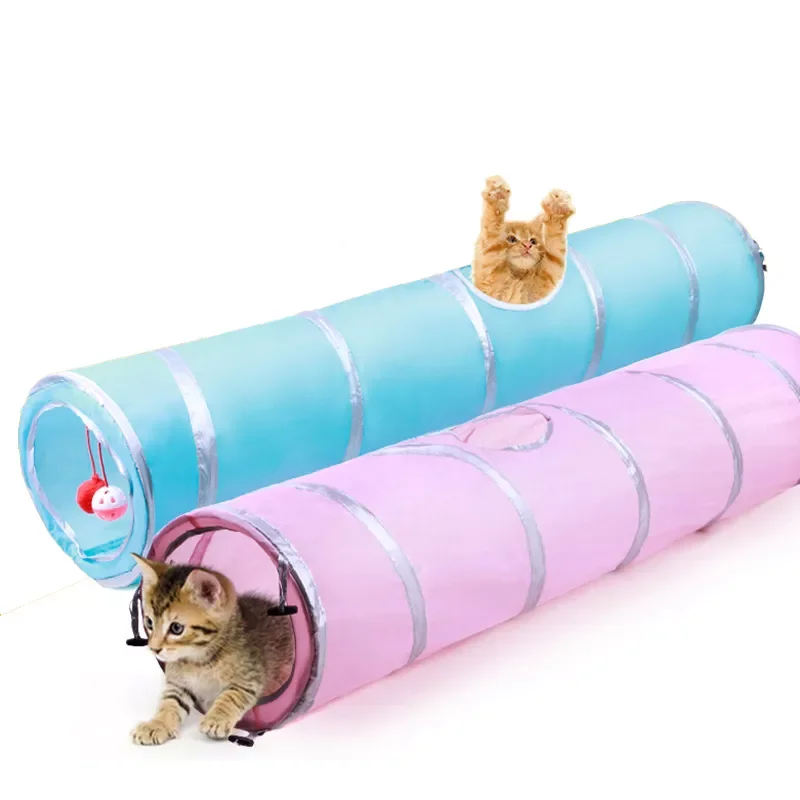 

Cat Tunnel Toy Funny Pet Play Tubes Balls Collapsible Crinkle Kitten Toys Puppy Ferrets Rabbit Tunnel Tubes Cat Supplies