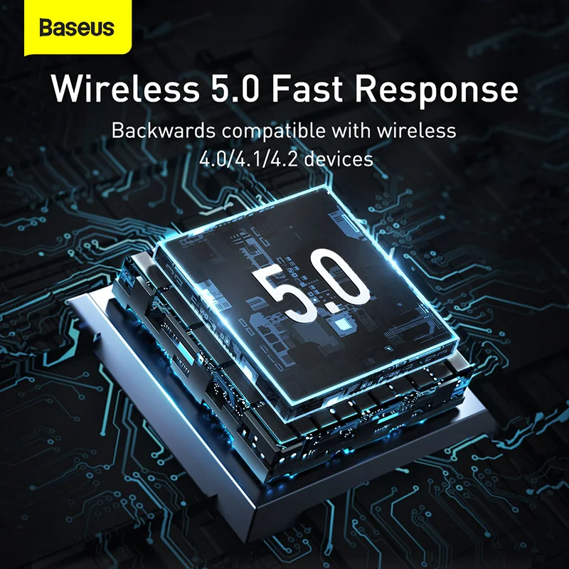 USB Bluetooth-адаптер Baseus BA04 музыкальный аудиоприемник 5 0 передатчик для ПК ноутбука