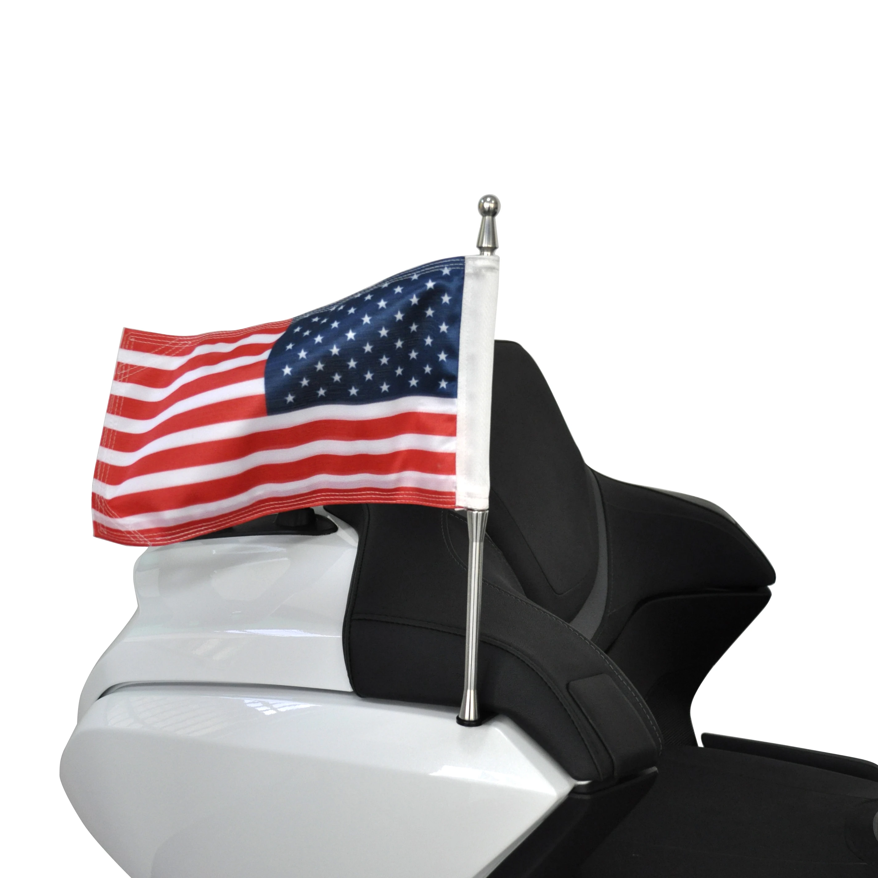 Motorcycles Flagpole Set With Flagpole Holder FlagSet Banner For Honda Goldwing GL1800 Dct Tour Airbag 2021up