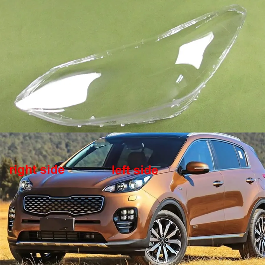 For Kia KX5 2016 2017 2018 Headlight Cover Shade Headlamp Shell Lampshade Head Lamp Lens Plexiglass Auto Replacement Parts