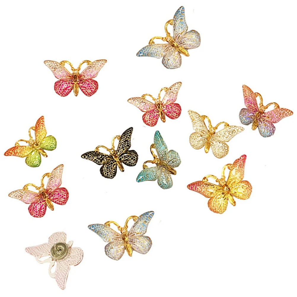 

12 Pcs Map Pin Pushpins Accesorios Para Escritorio Convenient Thumbtacks Metal Daily Use Miss Decorative Cork Board