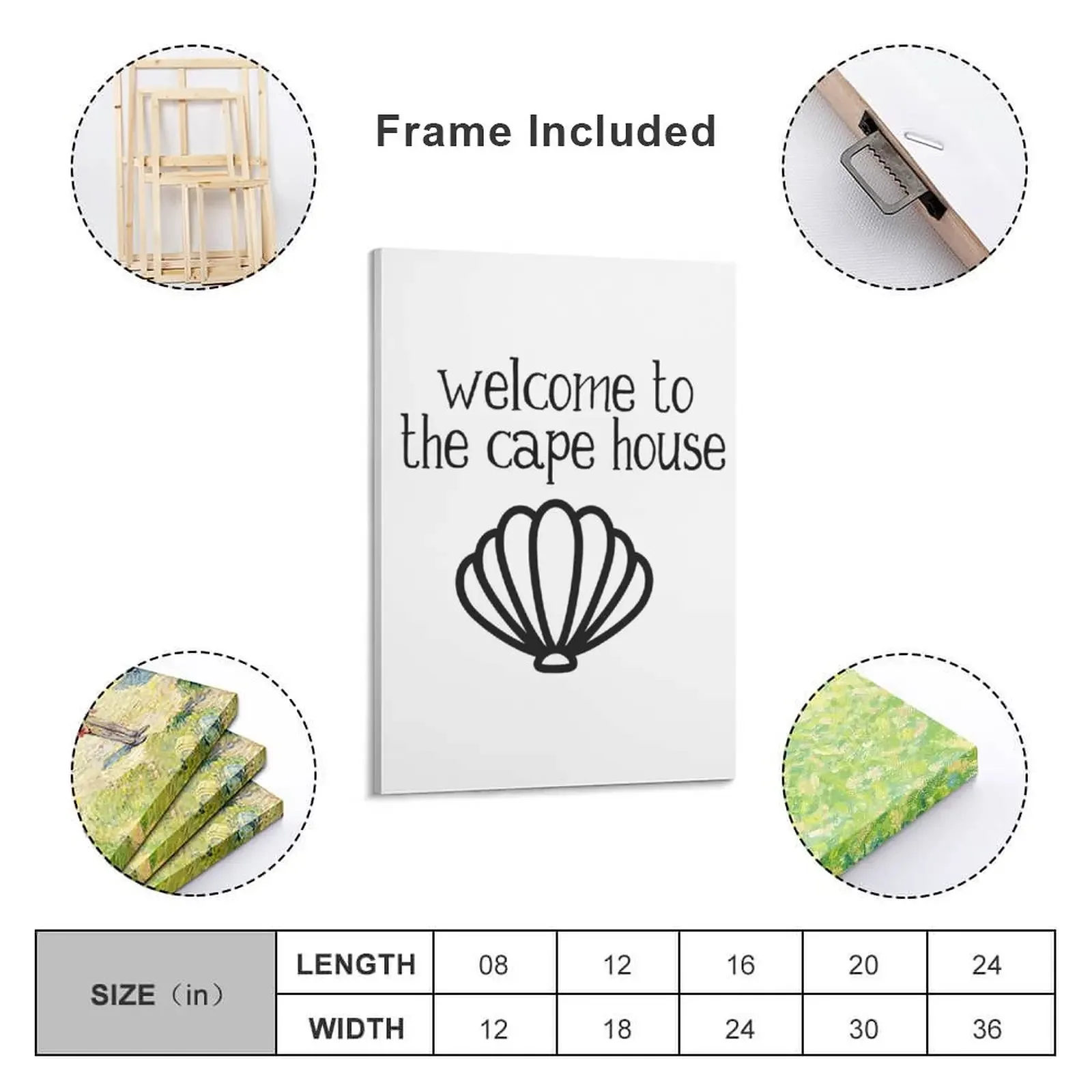 Добро пожаловать в домик-накидка - картина на холсте с гребешком постеры стену