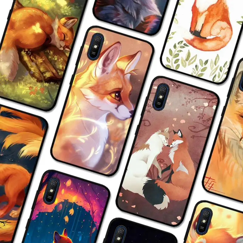

Cute Fox In Autumn Phone Case for Redmi 5 6 7 8 9 A 5plus K20 4X S2 GO 6 K30 pro