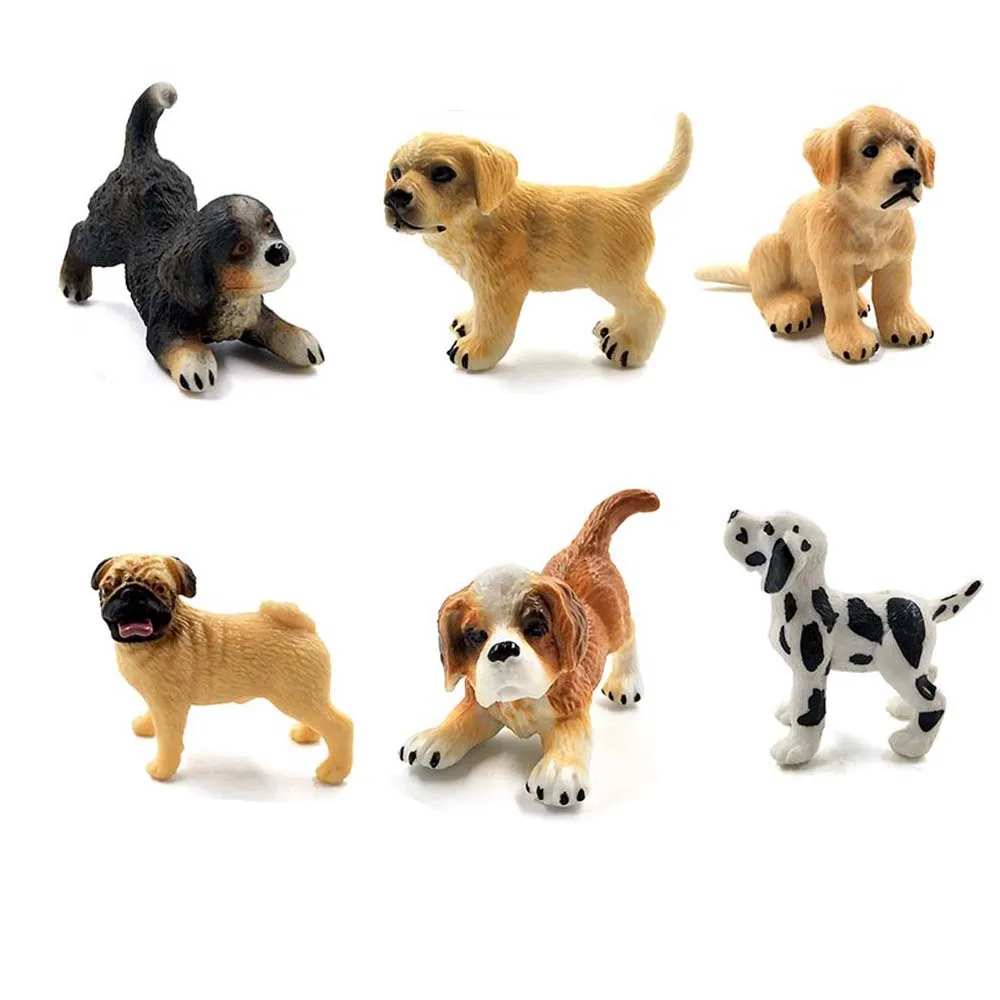 

Simulation Animal Model Figures Home Decor Figurine Decoration Accessories Gift For Kids Toys Small Pug Dog Pink Pig Home Decor