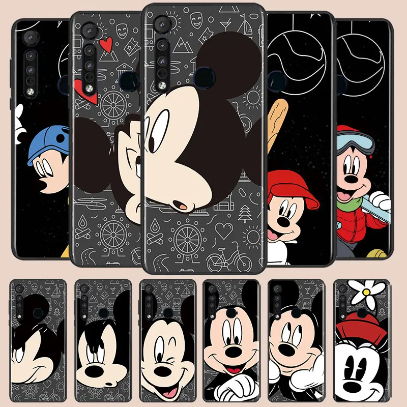 

Good looking mickey Phone Case For Motorola E6 E7 One Marco G8 Play Plus G Stylus One Hyper Lite Plus G9 Black luxury Silicone