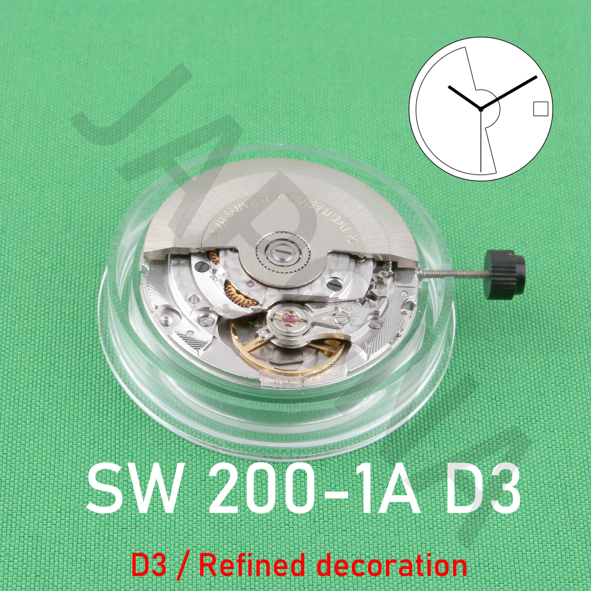 SW200 Sellita SW200-1A D3 (refined decoration), Swiss original mechanical movement calendar three needle automatic movement
