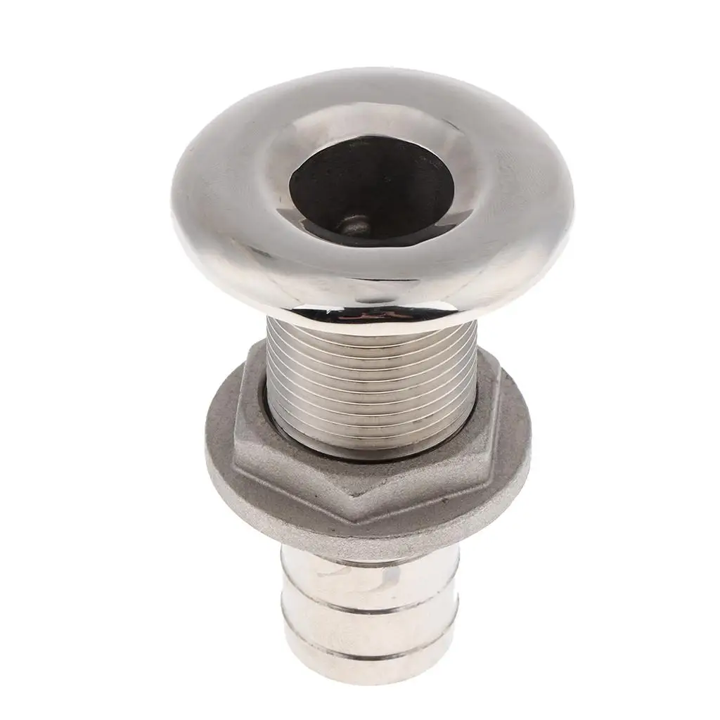 

Boat Thru Hull Fitting Drain Hose Barb Marine 316 Stainless Steel