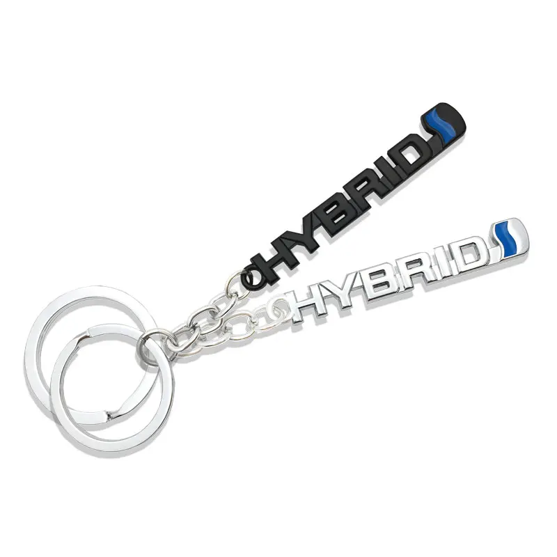 Новый 3D брелок для ключей HYBRID с эмблемой для Toyota Hyundai Nissan Honda Lexus Tesla Chevrolet Peugeot Mazda KIA и др.
