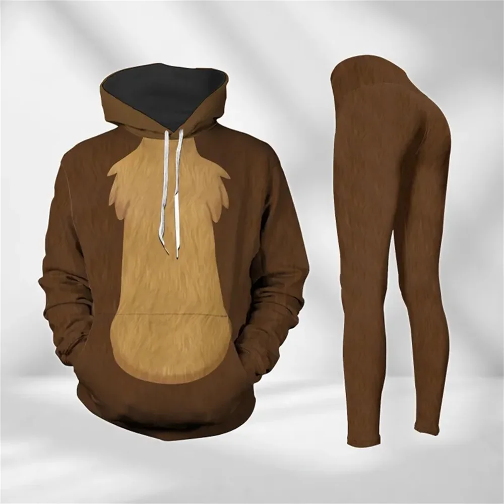 3D женский костюм спортивные брюки Disney Yoga модный спортивный yk2 2025 последняя модель