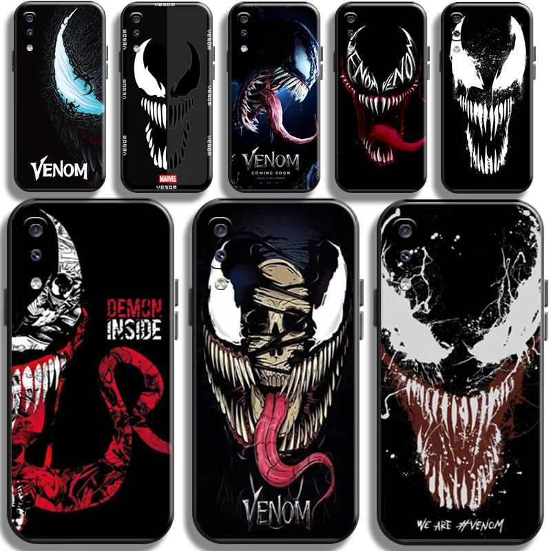 

Marvel Avengers Venom For Samsung Galaxy A20 A20S Phone Case Funda Liquid Silicon Black TPU Soft Back Cover Carcasa